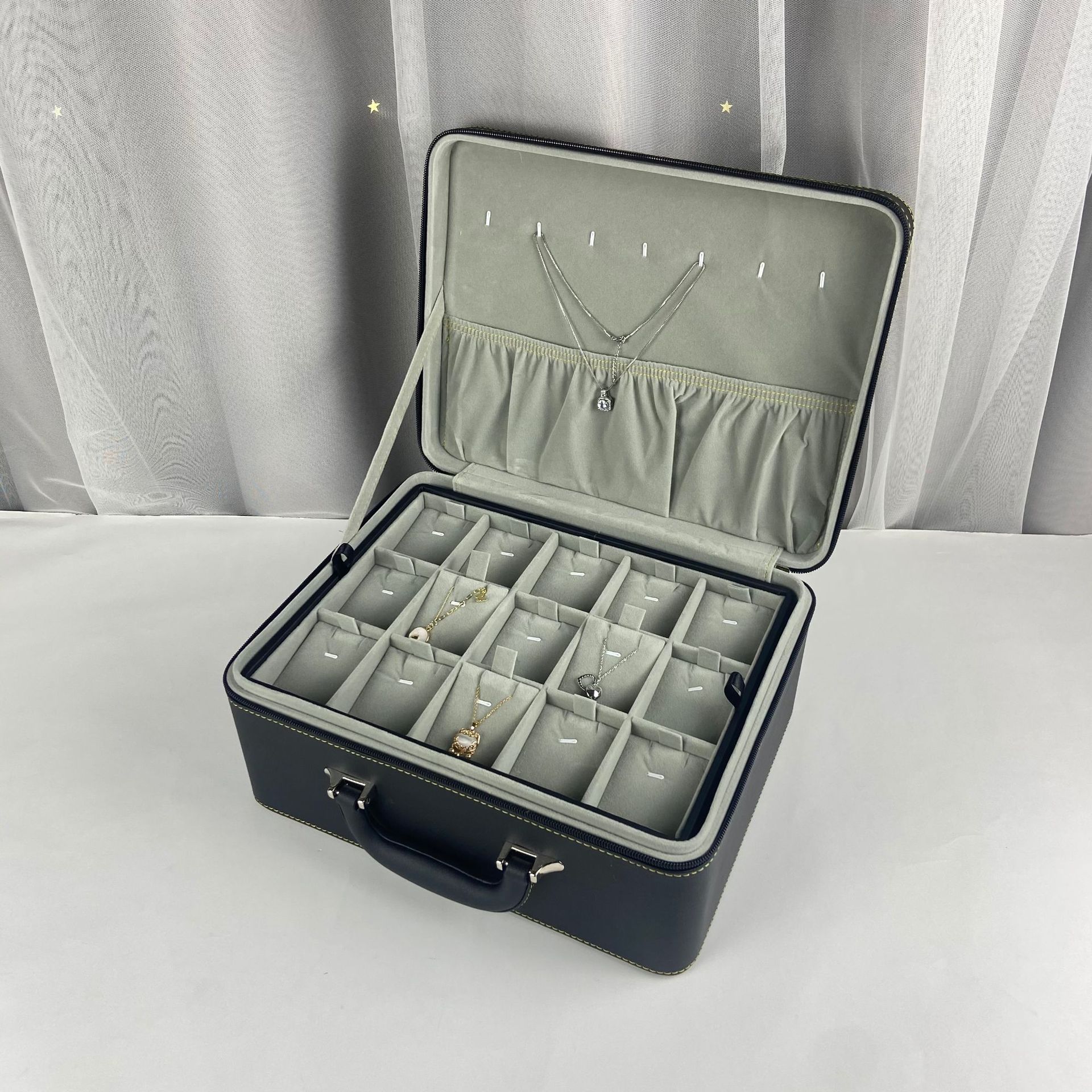 Coffret à bijoux en Cuir PU detail 2
