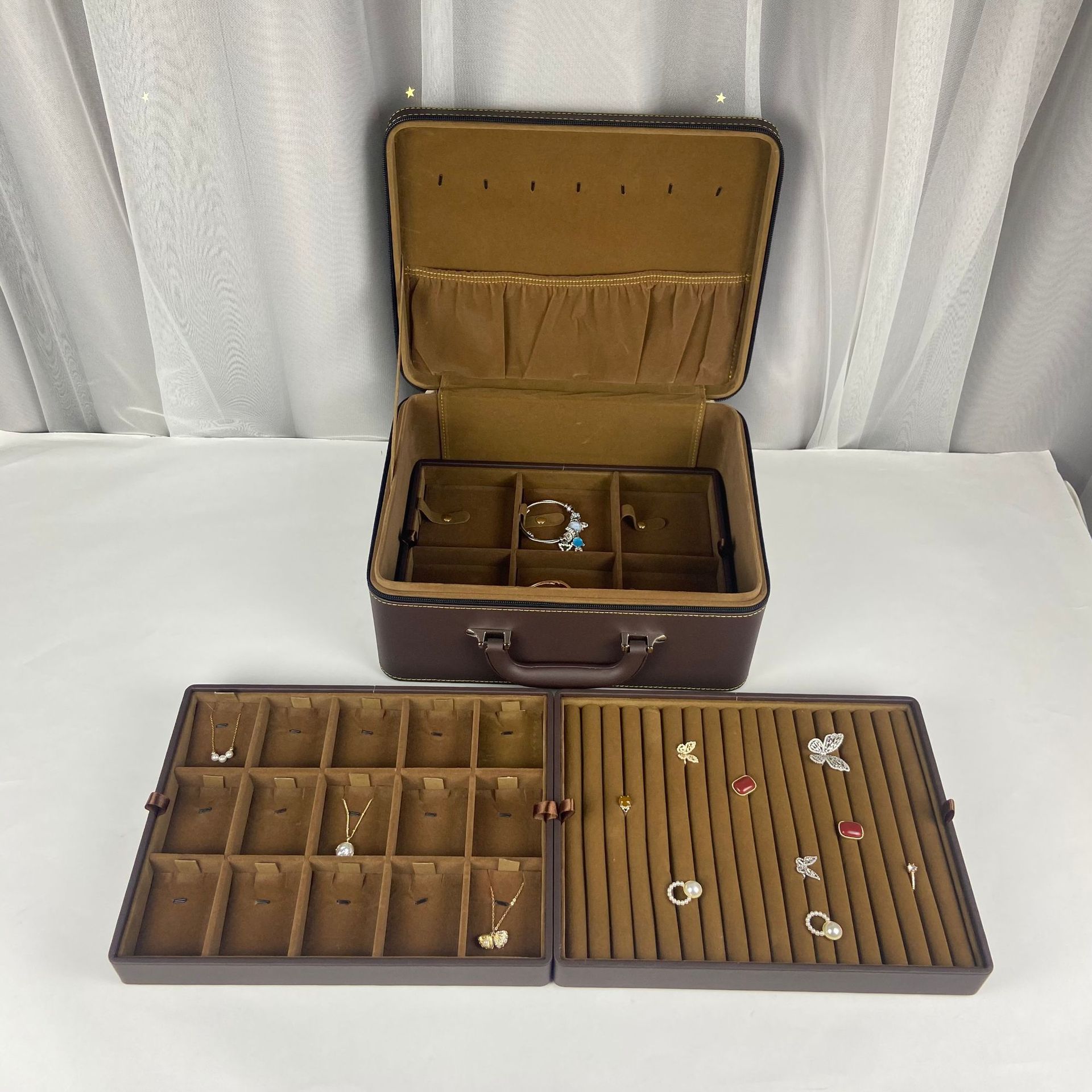 Coffret à bijoux en Cuir PU detail 5