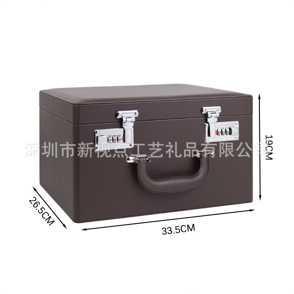 带密码锁珠宝首饰箱戒指项链手镯饰品首饰收纳展示盒密码锁首饰盒
