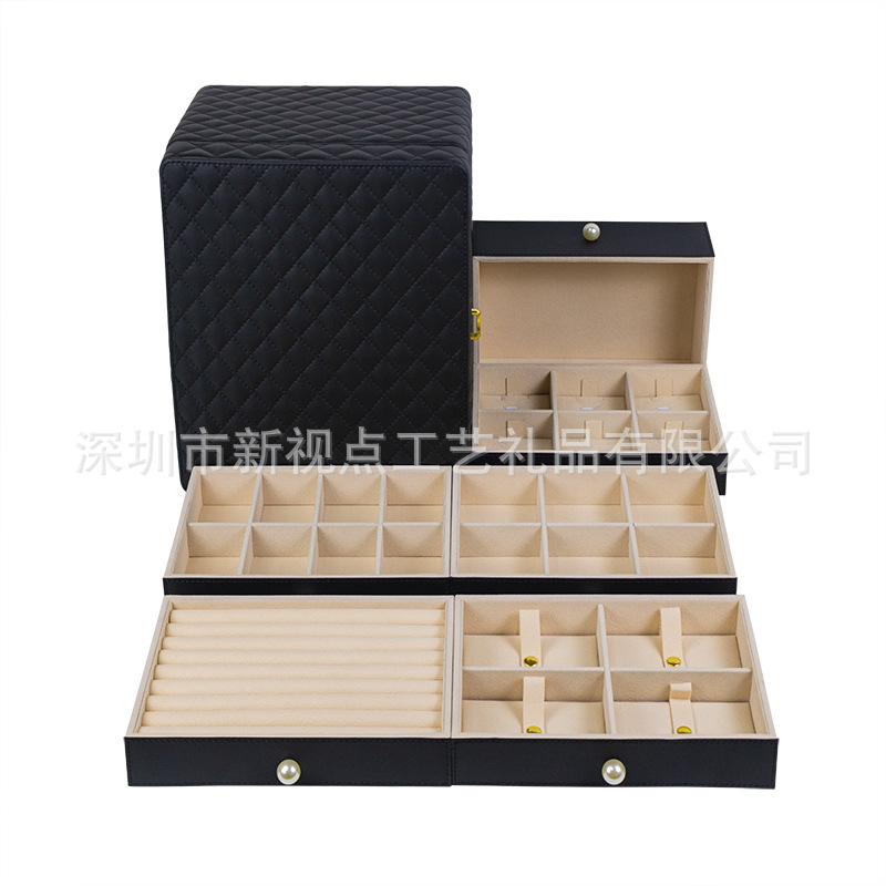 PU Leather Earring Box detail 4