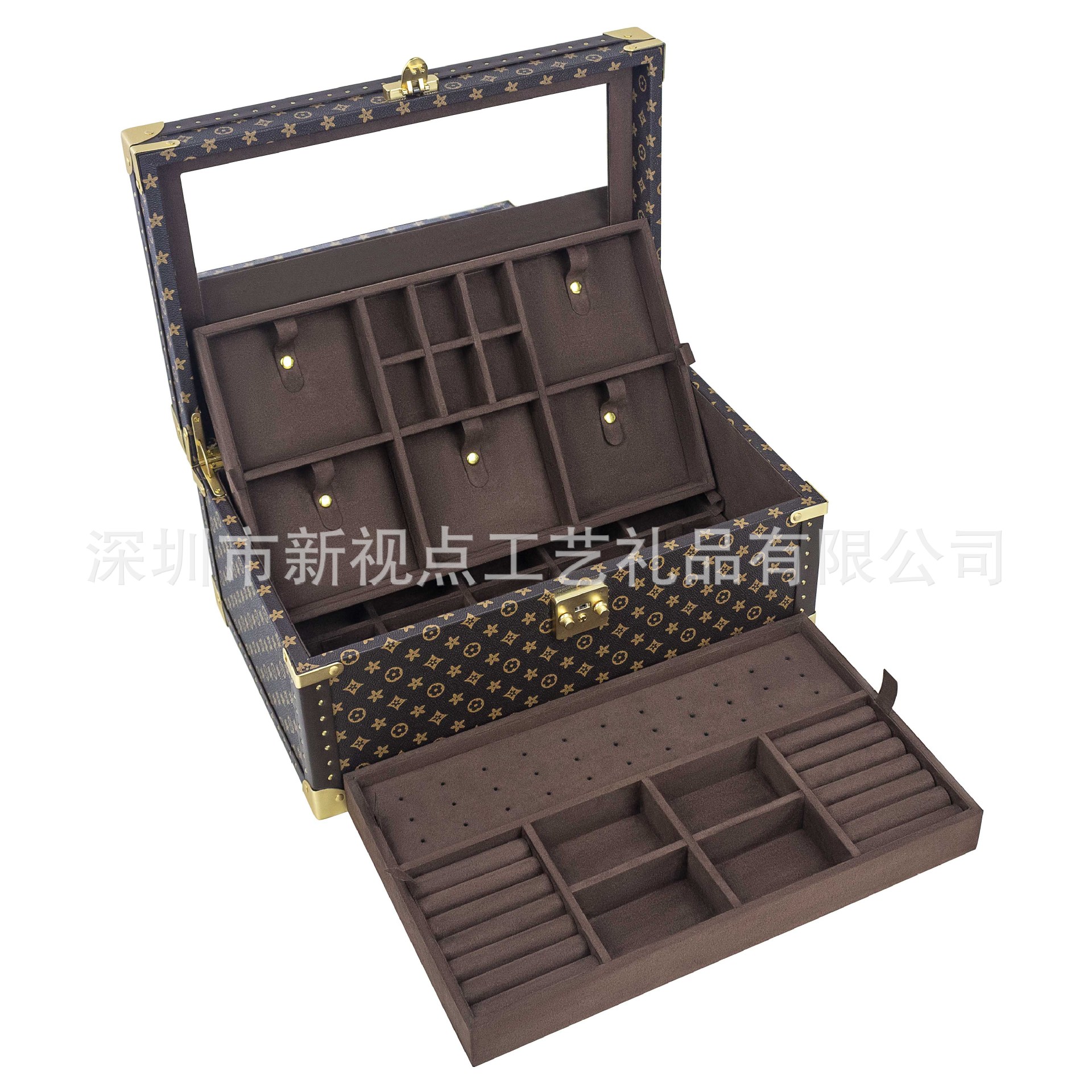 Coffret à bijoux en Cuir PU detail 4