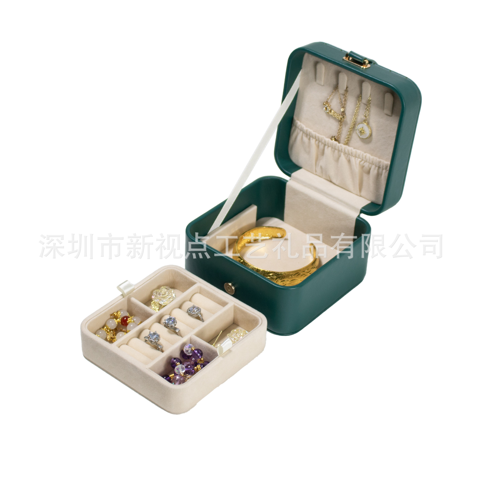 PU Leather Earring Box detail 3