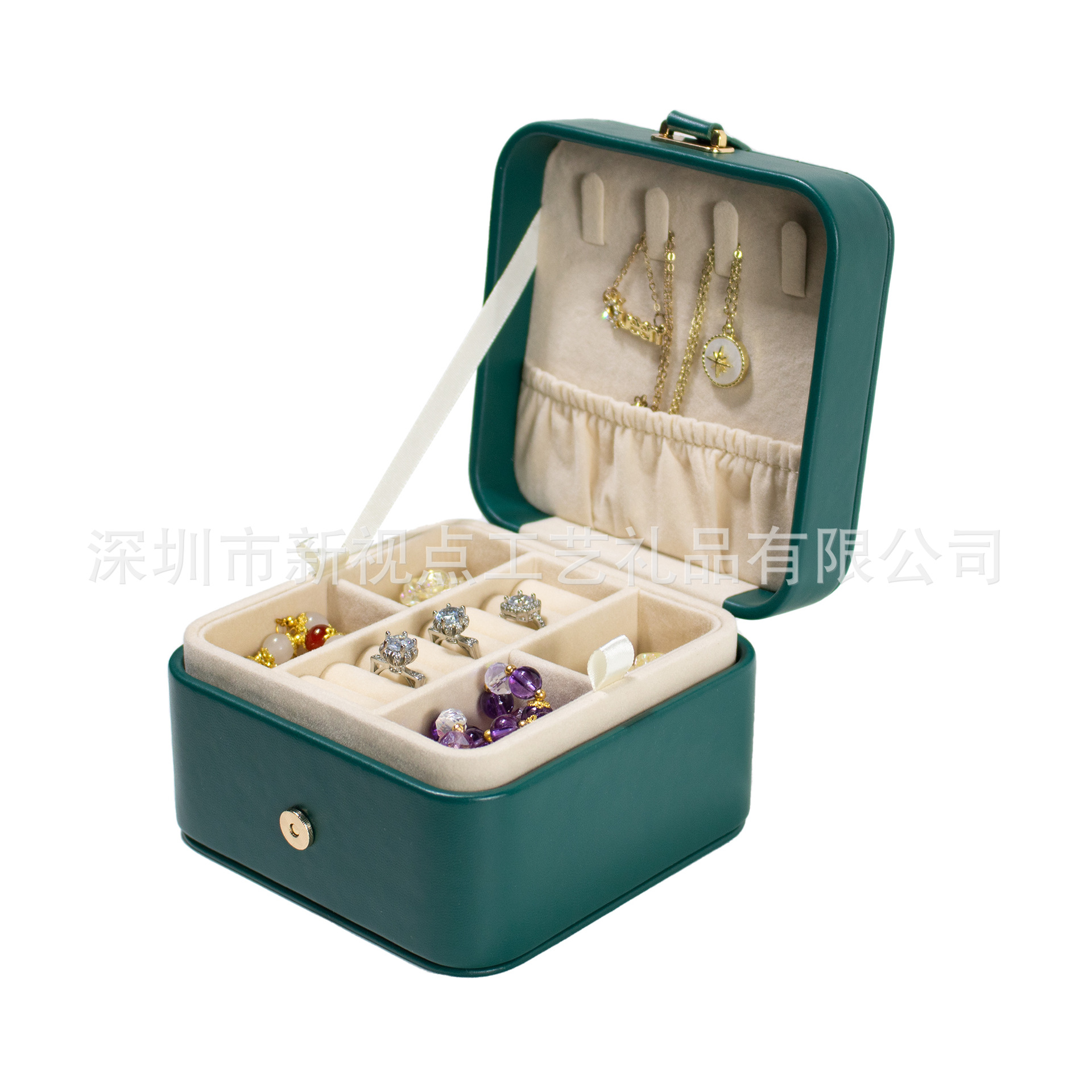 PU Leather Earring Box detail 4