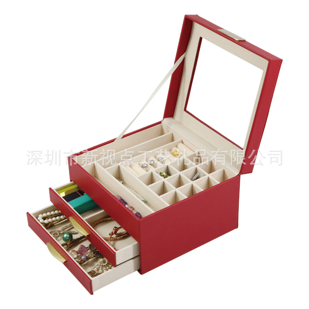 Coffret à bijoux en Cuir PU detail 1