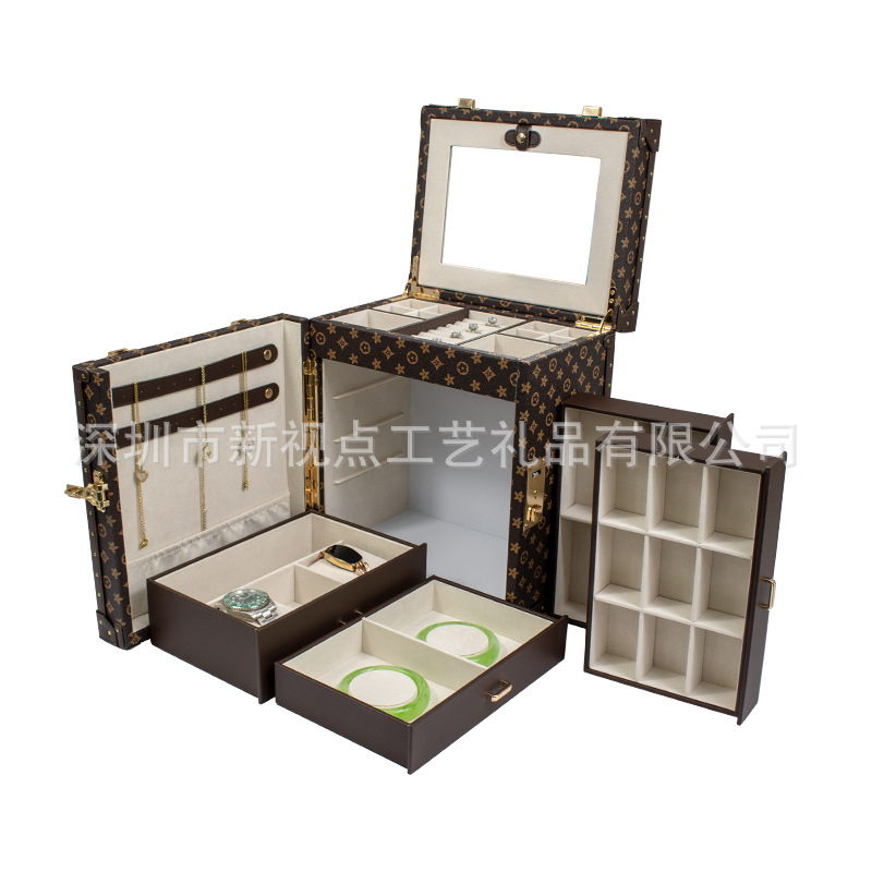 Coffret à bijoux en Cuir PU detail 1
